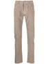 skinny-cut logo-patch trousers